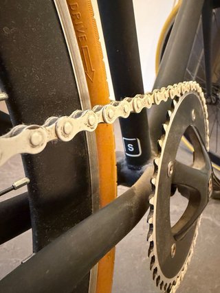 Bicicleta Fixie Urbana Negra Ruedas Amarillas