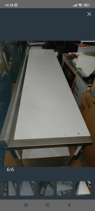 Mesa de trabajo inoxidable