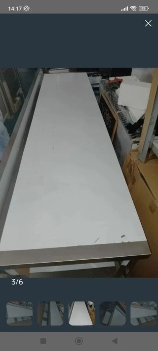 Mesa de trabajo inoxidable