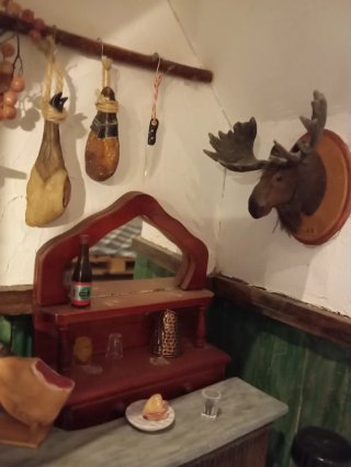Casa de muñecas miniatura