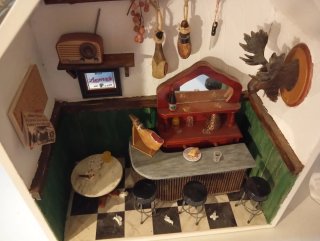 Casa de muñecas miniatura