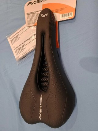 Sillín Memory Foam antiprostatico para Bicicleta