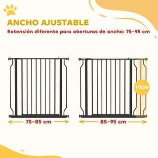 Barrera de seguridad negra
