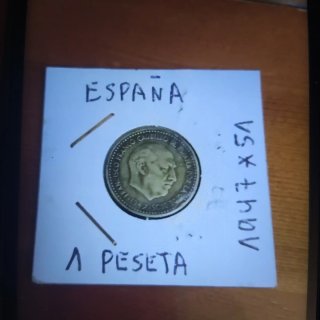 Moneda 1 peseta Franco