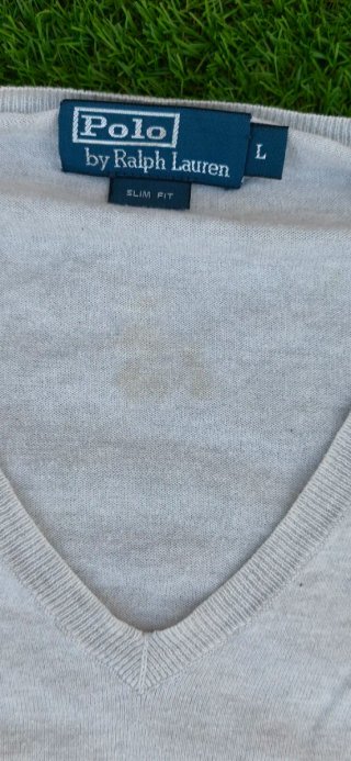 Jersey Polo Ralph Lauren Hombre Gris Talla L