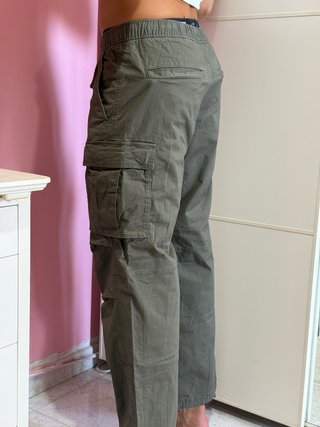 Pantaloni cargo uomo verdi H&M