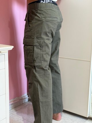 Pantaloni cargo uomo verdi H&M