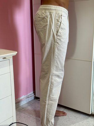 Pantaloni uomo beige Made in italy tg M
