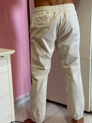 Pantaloni uomo beige Made in italy tg M