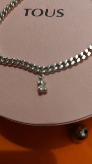 Pulsera Tous cadena mini osito bubble plata