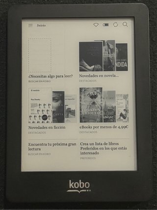 Libro Electrónico Kobo Negro