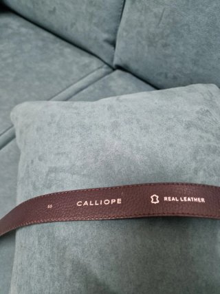Cintura pelle nera donna 95