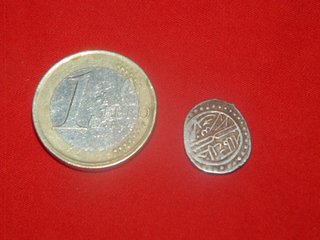 Moneda Plata Árabe Medieval 1.1g