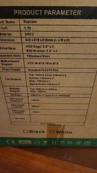 Caja PC Gaming Blanca Nueva