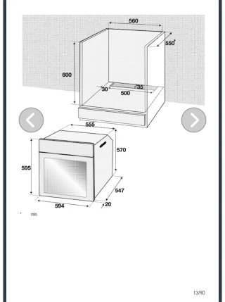 Horno eléctrico BEKO 65L A-20% con grill