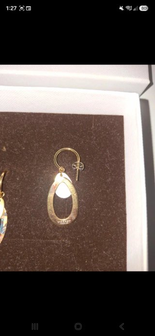 Pendientes Viceroy de acero dorado