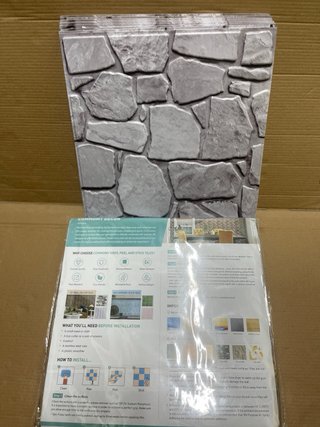 Paneles Pared 3D Autoadhesivos Piedra