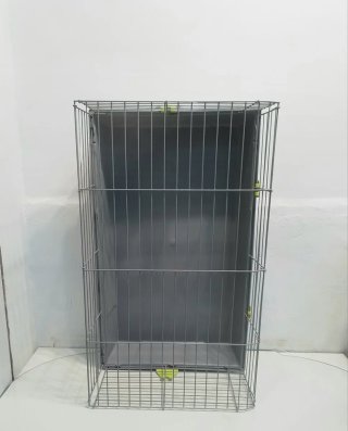 Jaula para mascotas gris y verde
