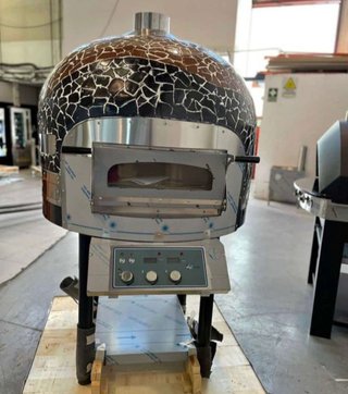 Forno a legna per pizza con mosaico