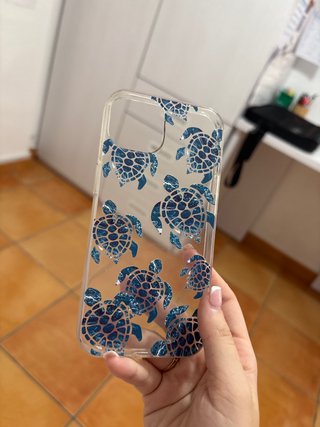 Funda de iphone 13/14 de tortugas azules