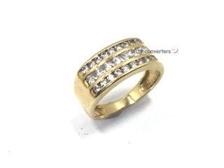 anillo oro 18k con piedra