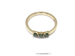 anillo oro 14k con piedra con diamante