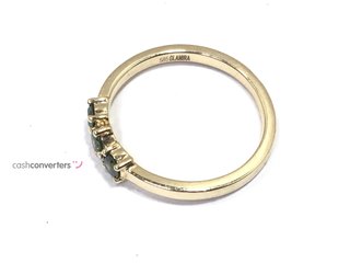 anillo oro 14k con piedra con diamante