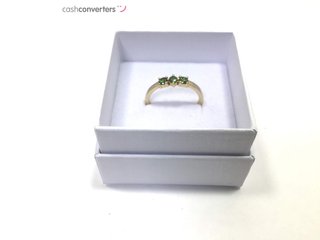 anillo oro 14k con piedra con diamante