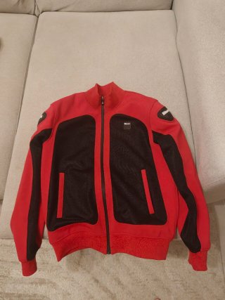 Chaqueta Blauer Moto Negra y Roja