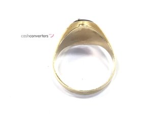 sello oro 18k con piedra