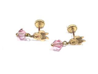 pendientes oro 18k con piedra