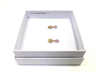 pendientes oro 18k con piedra