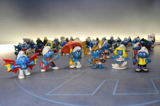 Figure PVC: 56 Puffi. I Puffi. Peyo, Schleich, qualche bootleg.