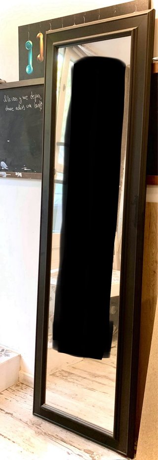 Espejo Marco Madera Negro