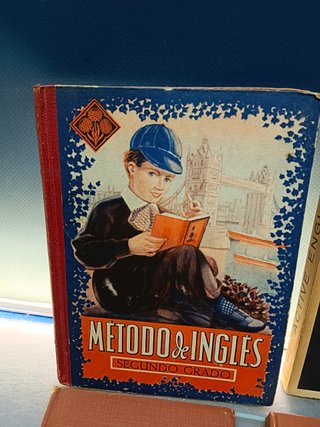10 libros vintage estudios MÉTODO DE INGLES y pequeñas novelas en ingles para su aprendizaje