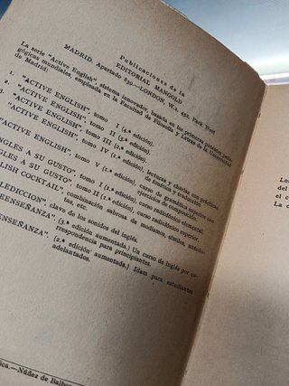 10 libros vintage estudios MÉTODO DE INGLES y pequeñas novelas en ingles para su aprendizaje