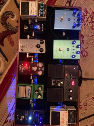 Pedalera de Guitarra con base.