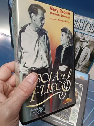 6 vhs, Películas de GARY COOPER + foto del actor enmarcada