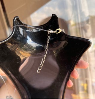 Collana cristallo trasparente gocce regolabile