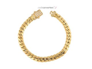 pulsera oro 18k con piedra con circonita