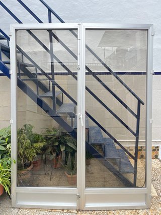 Ventanas de cristal con marco de aluminio