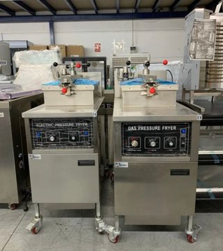 Freidora Eléctrica y a Gas a presión