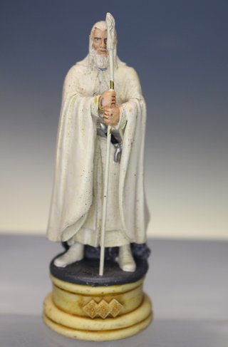 Gandalf, El Señor de los Anillos. Figura ajedrez de Eaglemoss.
