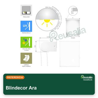 Blindecor Ara tenda a rullo traslucida