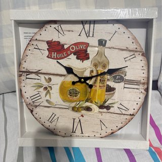 Reloj de Pared Vintage L'Huile d'Olive