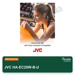 JVC HA-EC25W-B-U auriculares deportivos cómodos