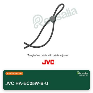 JVC HA-EC25W-B-U auriculares deportivos cómodos