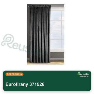 Eurofirany cortina terciopelo opaca rosa 135x270
