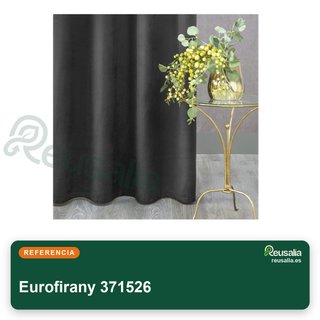Eurofirany cortina terciopelo opaca rosa 135x270