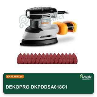 DEKOPRO lijadora eléctrica madera 180W orbital